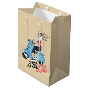 Sac Cadeau Moyen Vivre La Vida Lola Scooter Graphic