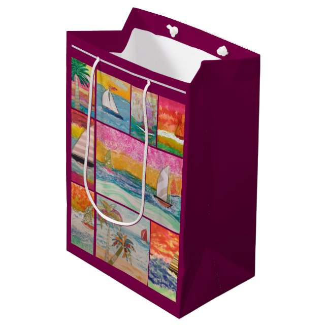 Sac Cadeau Moyen Voilier  (Devant Angle)