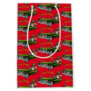 Sac Cadeau Moyen Voiture Vintage Père Noël