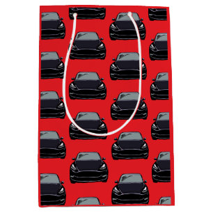 Sac Cadeau Moyen Voiture VUS Noir Électrique Rouge