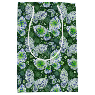 Sac Cadeau Moyen Voler vers l'extérieur Papillon Paisley Imprimer v