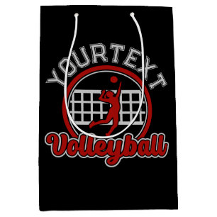 Sac Cadeau Moyen Volleyball AJOUTEZ NOM Spike Ball Attaque Sports d