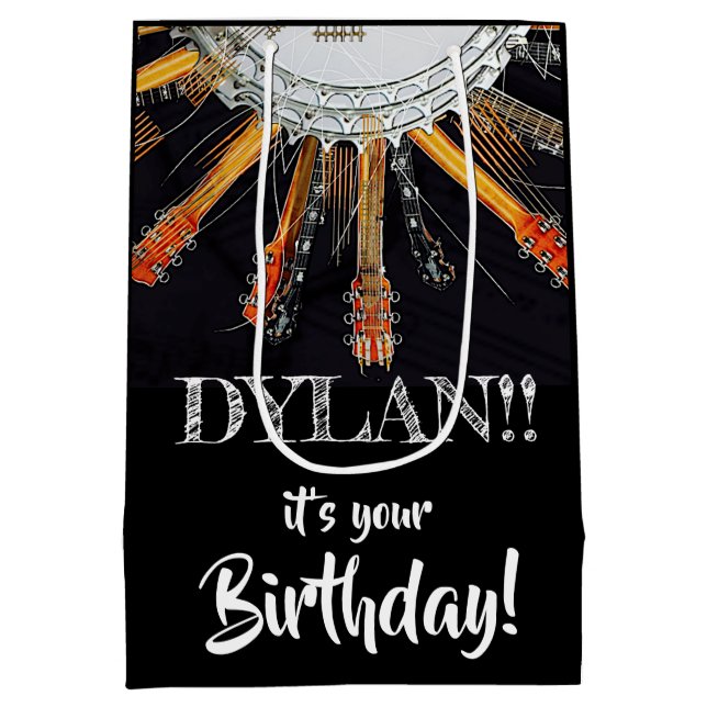 SAC CADEAU MOYEN VOS CHAÎNES DE GUITARE AU SOLEIL (Dos)