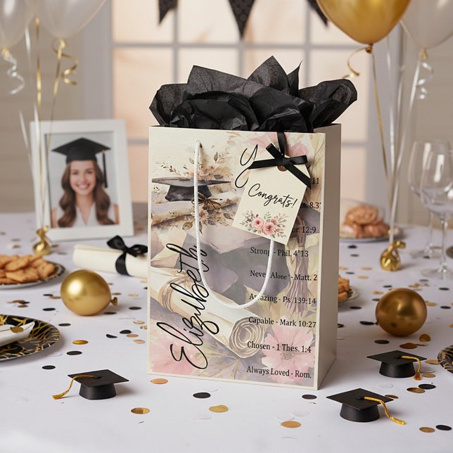 Sac Cadeau Moyen Vous êtes belle graduation personnalisée (Créateur téléchargé)