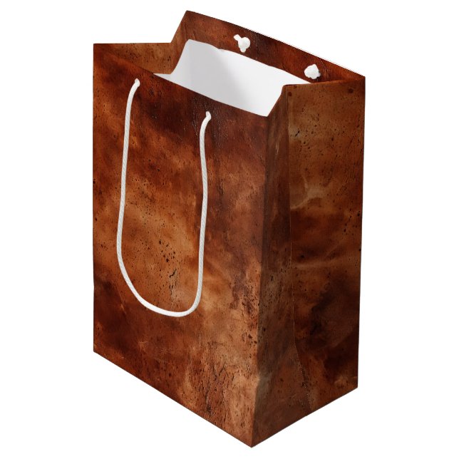 Sac Cadeau Moyen Western Brown Howdy Cowboy Brown (Devant Angle)