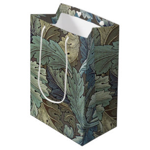 Sac Cadeau Moyen William Morris Acanthus Sage Fleur Floral Botaniqu