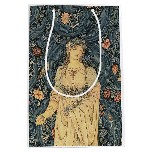 Sac Cadeau Moyen William Morris antique Flora (Devant)