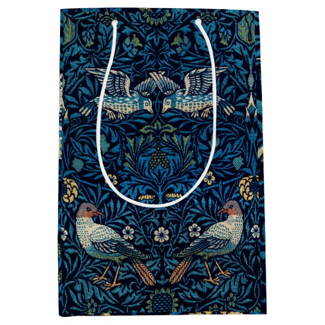 Sac Cadeau Moyen William Morris Blue Birds Tapestry Classic (Devant)
