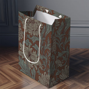 Sac Cadeau Moyen William Morris Chrysanthemum Motif Moyen Cadeau B