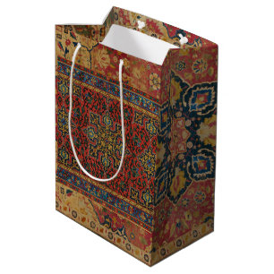 Sac Cadeau Moyen William Morris Classique Tapis Art Design d'impres