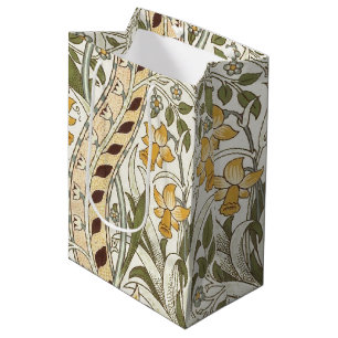 Sac Cadeau Moyen William Morris Daffodil Garden Flower Classic Bota