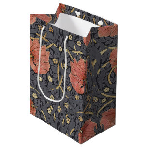 Sac Cadeau Moyen William Morris Pimpernel Motif Vintage Moyen Gi
