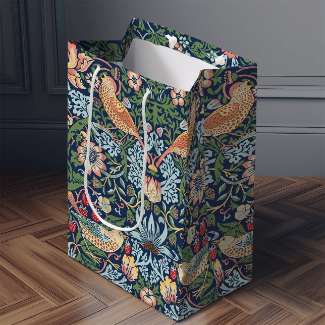 Sac Cadeau Moyen William Morris Strawberry Thief (Créateur téléchargé)