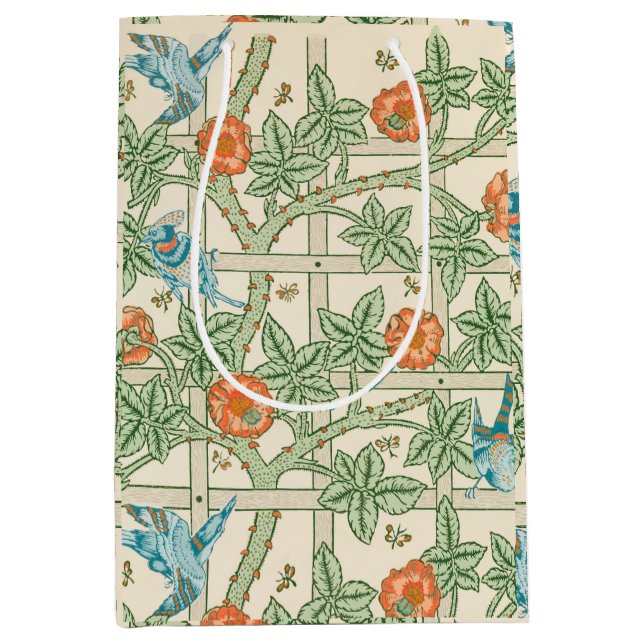 Sac Cadeau Moyen William Morris Trellis Victorian Wallpaper (Devant)