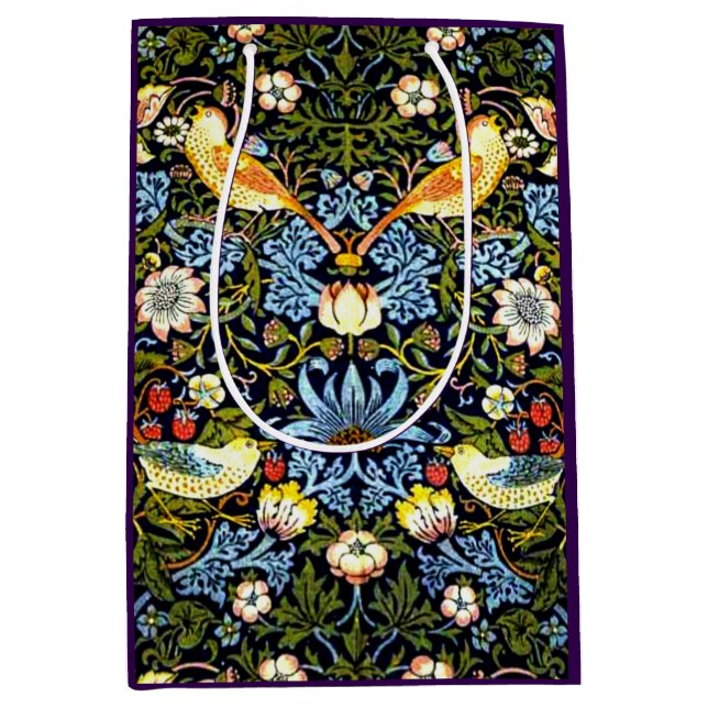 Sac Cadeau Moyen William Morris - Voleur de fraises (Devant)