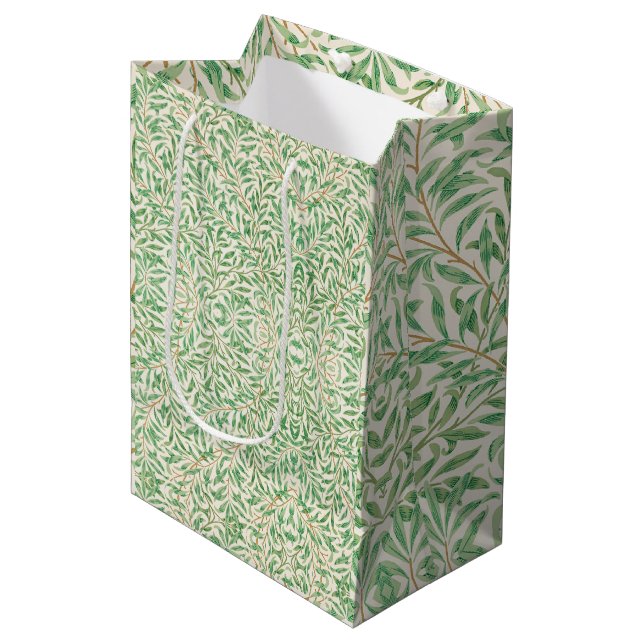 Sac Cadeau Moyen William Morris Willow Bough (Devant Angle)
