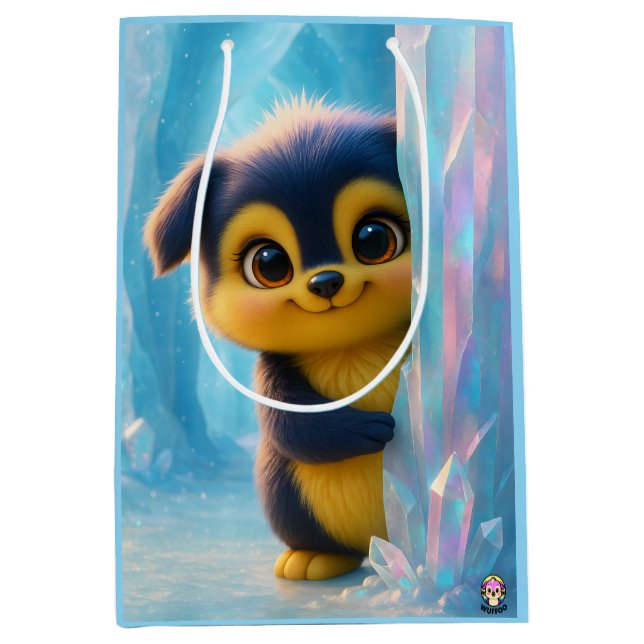 Sac Cadeau Moyen Wuffoo Molli Cute Kawaii Puppy Ice cave (Devant)
