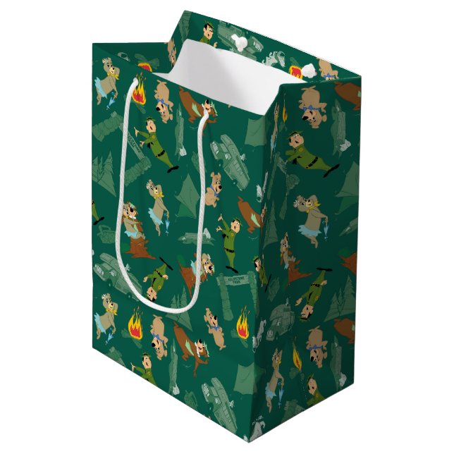 Sac Cadeau Moyen Yogi Bear et les amis Jellystone Park Camp Motif (Devant Angle)