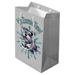Sac Cadeau Moyen Zoomie Time Miniature Schnauzer