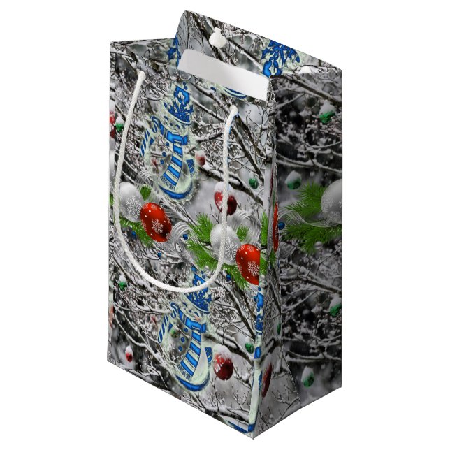 Sac cadeau Noël Snowman (Devant Angle)