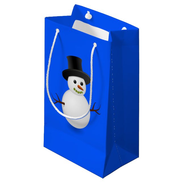 Sac cadeau Noël Snowman (Devant Angle)