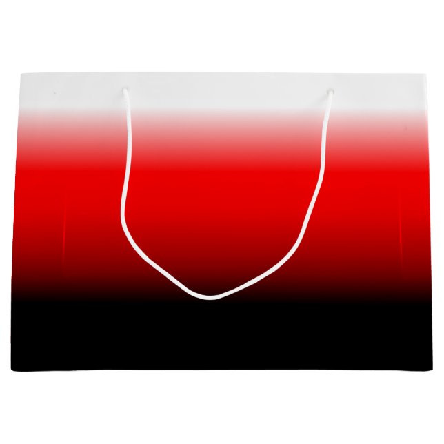 Sac cadeau noir, rouge et blanc (Devant)
