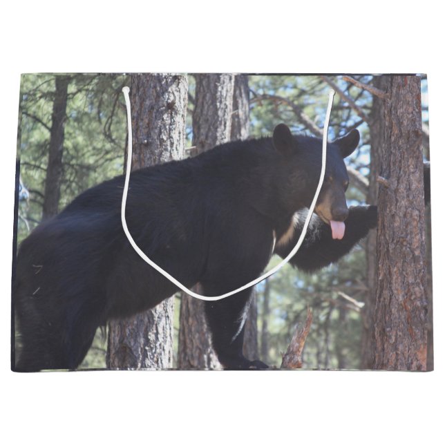 Sac cadeau Ours Noir (Devant)