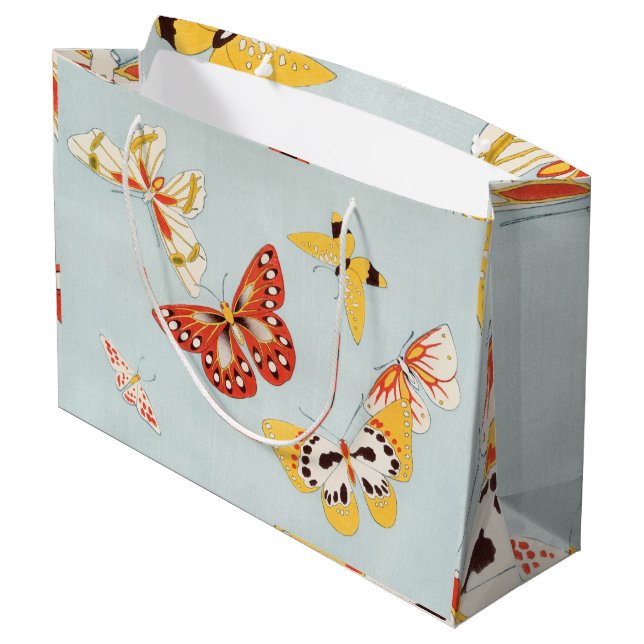 SAC CADEAU PAPILLONS JAPONAIS DANS L'AQUA (Dos Angle)