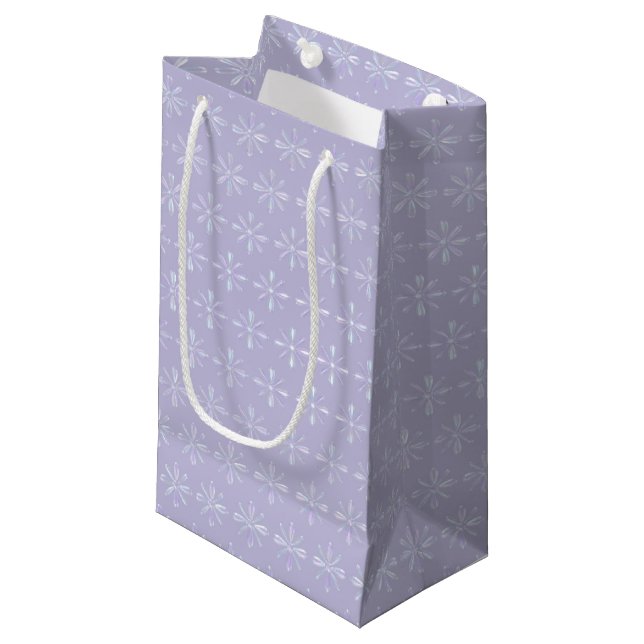 Sac cadeau Pearly Purple Flowers (Devant Angle)