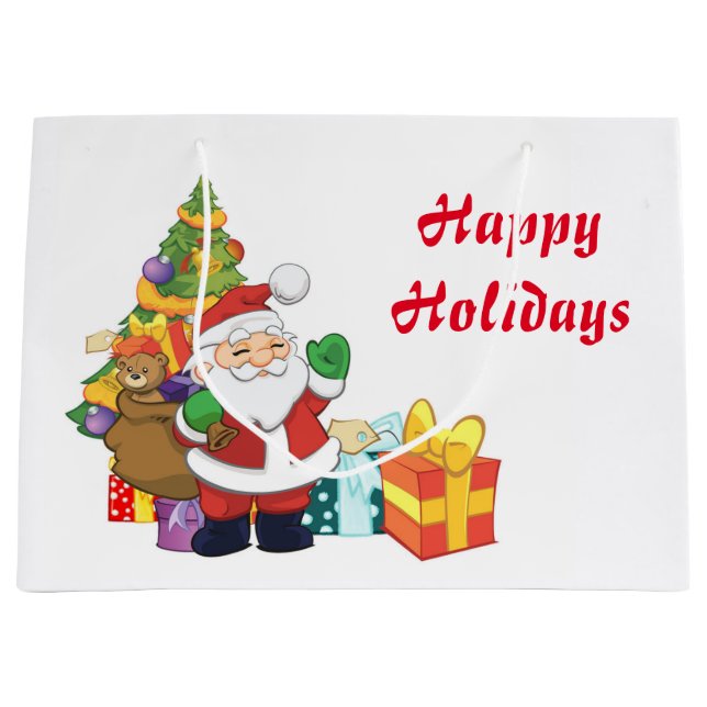 Sac cadeau père Noël (Devant)