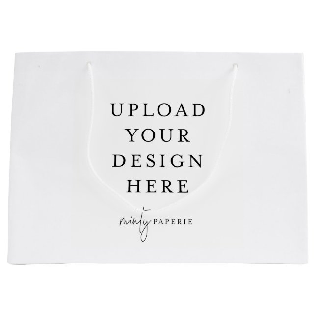 Sac cadeau personnalisé, 12,5 po x 9 po (Devant)