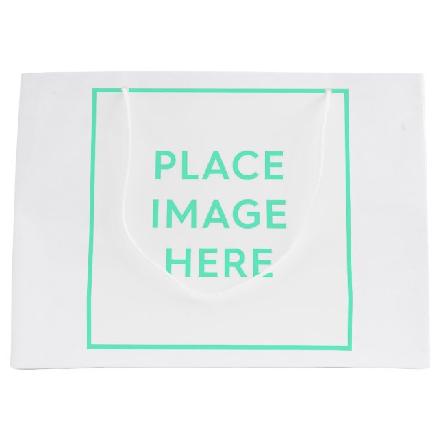 Sac cadeau personnalisé - Grand, brillant (Devant)