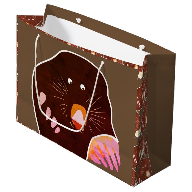 Sac cadeau personnalisé Mole (Devant Angle)
