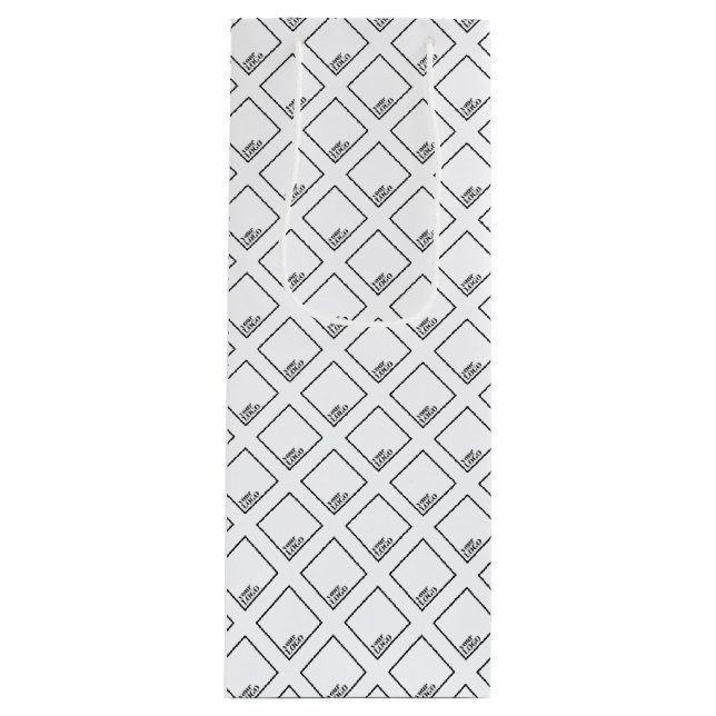 Sac cadeau personnalisé - Motif de logo (Devant)