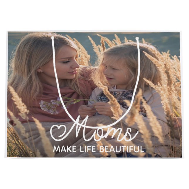 Sac cadeau personnalisé pour maman (Devant)