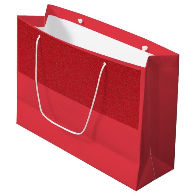 Sac cadeau personnalisé rouge tomate de bruit de b (Devant Angle)