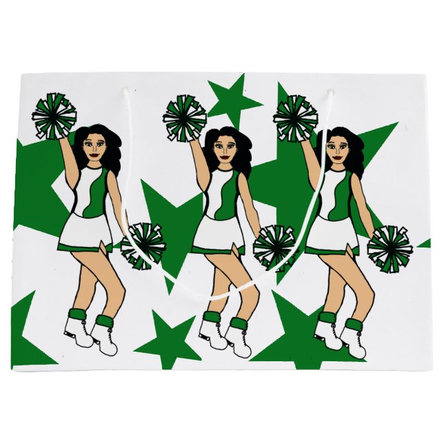 Sac Cadeau personnalisé Trois Chefs Vert #2 (Devant)