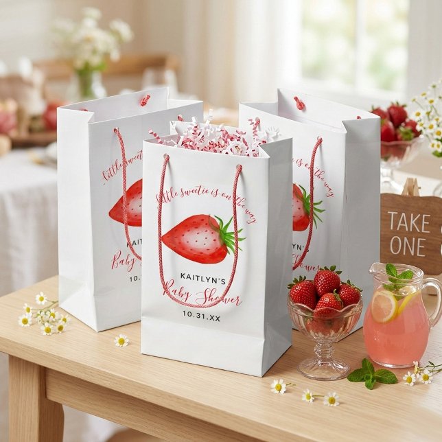 Sac Cadeau Petit Baby shower de fraises doux (Créateur téléchargé)
