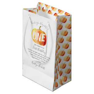 Sac Cadeau Petit Citrouille 1er anniversaire Merci