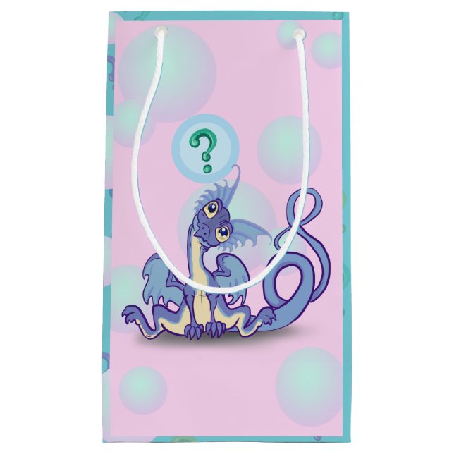 Sac Cadeau Petit Dragon Curieux (Devant)