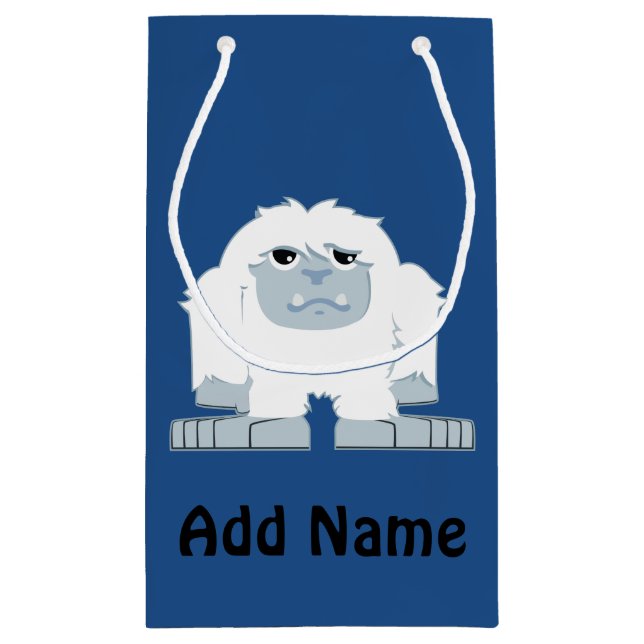 Sac Cadeau Petit Yeti mignon (Dos)