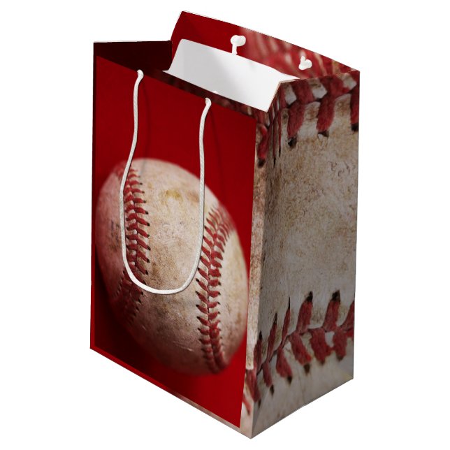 Sac cadeau photo authentique de baseball (Dos Angle)