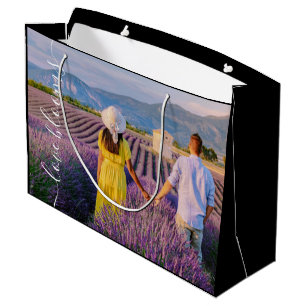 Sac Cadeau Photo "L'amour Fleurit"