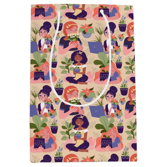 Sac cadeau plante Lady Gardening (Devant)