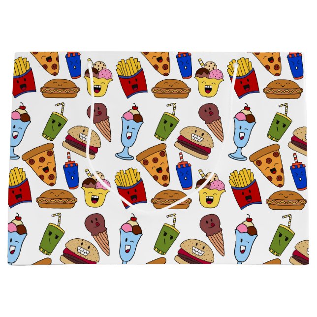 Sac cadeau pour alimentation rapide amusant (Devant)