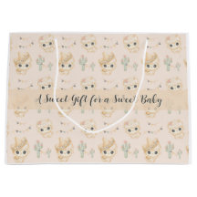Sac cadeau pour baby shower avec motif de fête et 