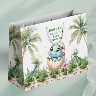 Sac Cadeau pour Baby Shower Œuf de Dino qui va écl