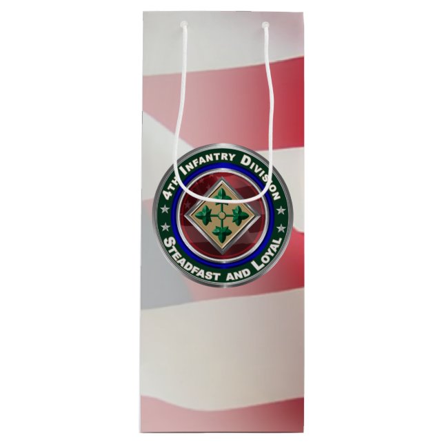 Sac Cadeau Pour Bouteille 4e division d'infanterie (Devant)