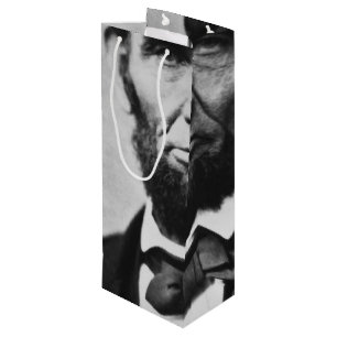 Sac Cadeau Pour Bouteille Abraham Lincoln Portrait