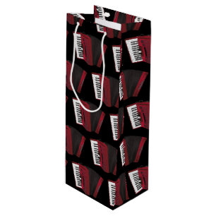 Sac Cadeau Pour Bouteille Accordéon Musicien de Instruments Professeur de M